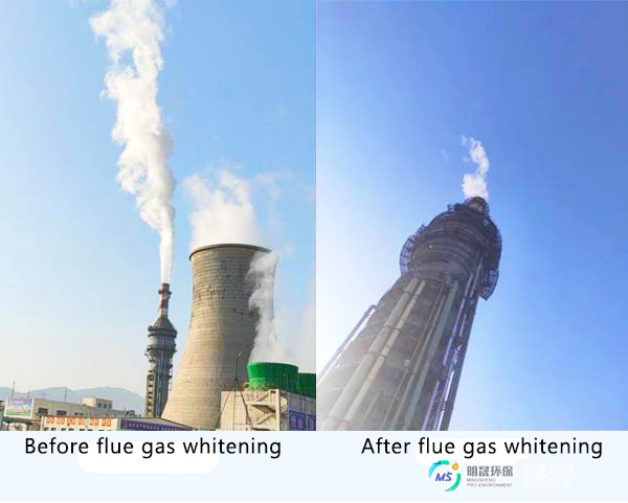 Shijiazhuang Baipo Zhengyuan boiler flue gas de-whitening project